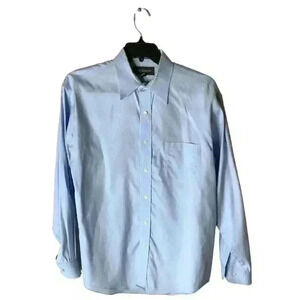 Craft & Barrow Pint Point Dress Shirt Men's Size 16.5 100% Cotton Non-Iron